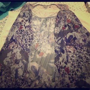 LOGO by Lori Goldstein sheer layering vest